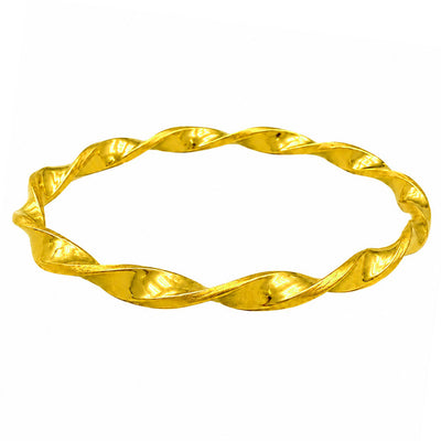 21K Gold Twisted Bangle 71464