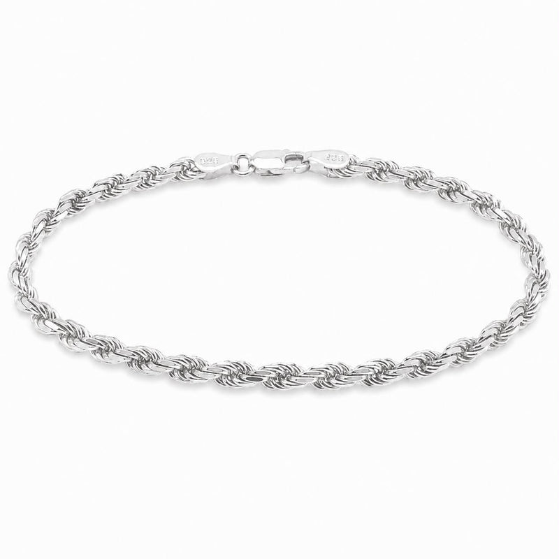 .925 Silver Rope Bracelet 3mm 71462