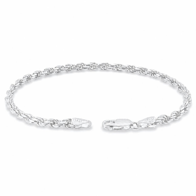 .925 Silver Rope Bracelet 3mm 71462