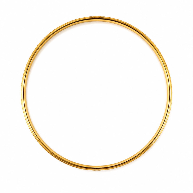 21K Gold Infinity Wave Bangle 71472