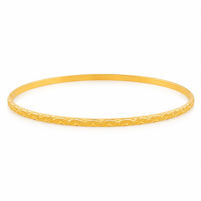 21K Gold Infinity Wave Bangle 71472