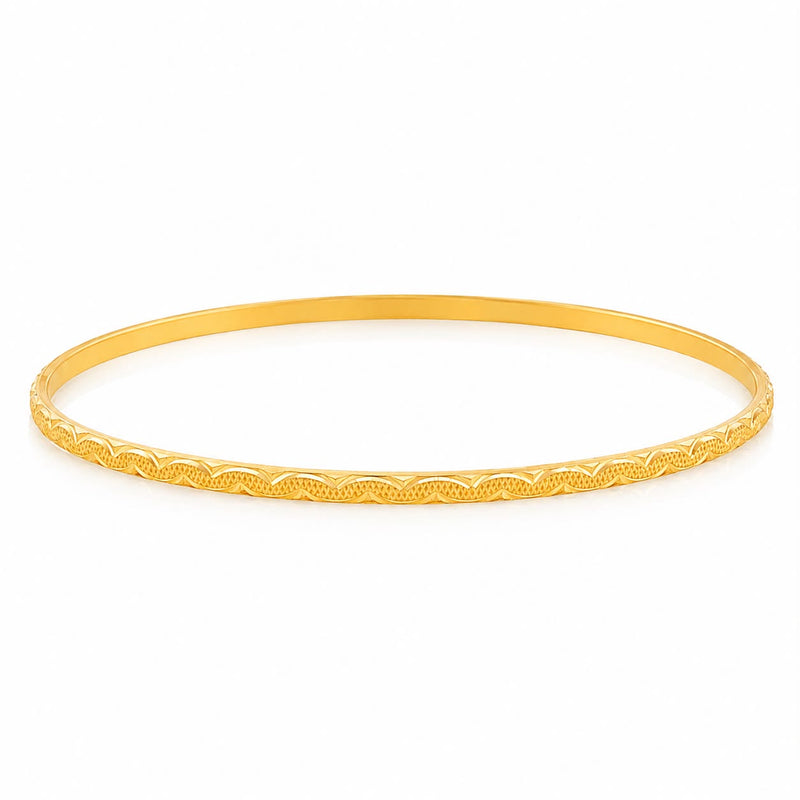 21K Gold Infinity Wave Bangle 71472