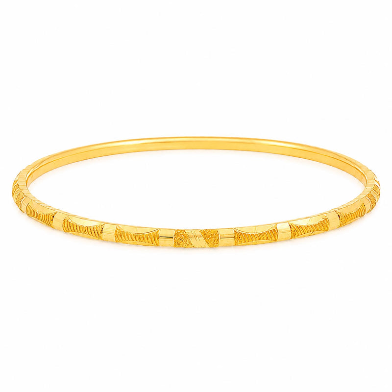 21K Gold Artisan Weave Bangle 71474