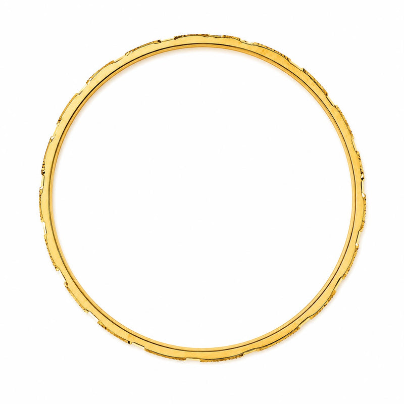 21K Gold Artisan Weave Bangle 71474