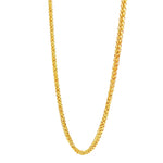 21K Gold Square Wheat Chain 1.5mm 71477