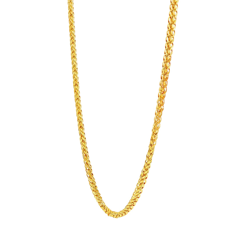 21K Gold Square Wheat Chain 1.5mm 71477