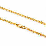21K Gold Square Wheat Chain 1.5mm 71477