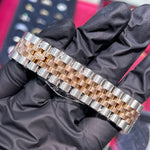 Rolex DateJust 36mm | Two Tone Everose Gold | Black Diamond Dial | 116233