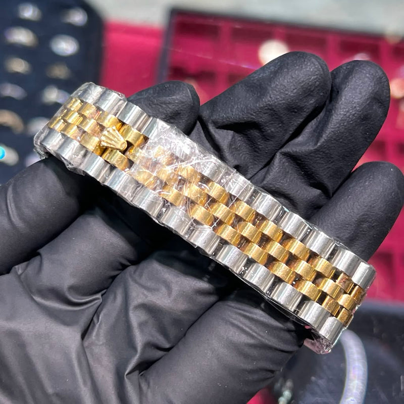 Rolex DateJust 36mm | Two Tone Yellow Gold | Champagne Diamond Computer Dial | 116233