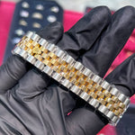 Rolex DateJust 36mm | Two Tone Yellow Gold | Champagne Roman Dial | 116233