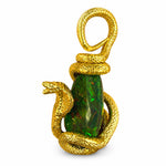 One of One 24K Gold Opal Snake Pendant 71504