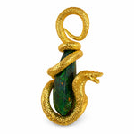 One of One 24K Gold Opal Snake Pendant 71504