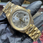 Rolex Day-Date 36mm | 18K Yellow Gold | Silver Diamond Dial
