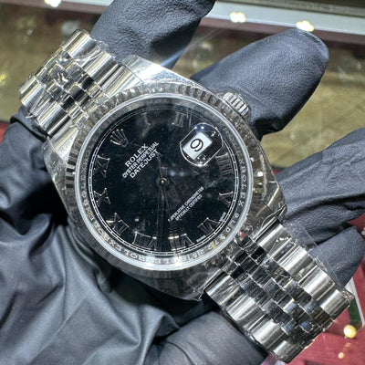 Rolex DateJust 36mm | Stainless Steel | Black Roman Dial | REF: 116234