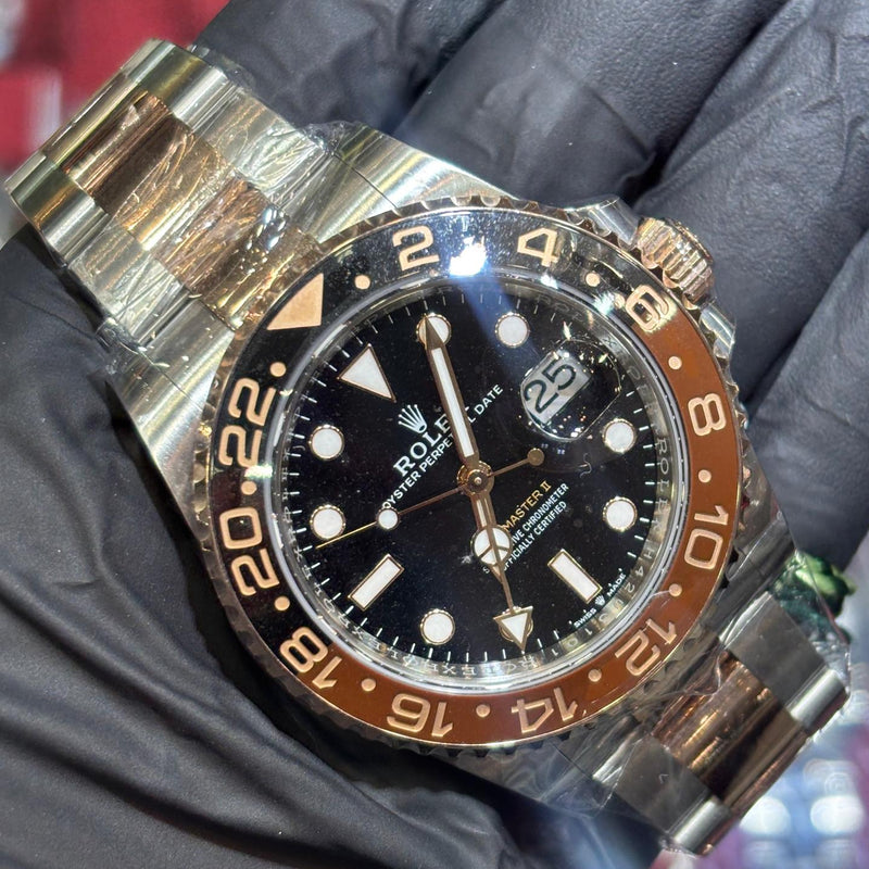 2025 Rolex GMT-Master II Rootbeer 40mm | Two-Tone Steel and Everose Gold | Black Dial | REF: 126711CHNR 71640