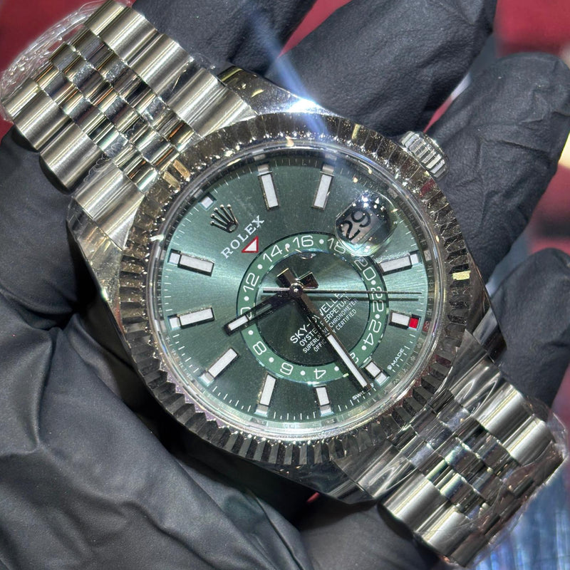 2026 Rolex Sky-Dweller 42mm | Stainless Steel | Green Dial | REF: 336934