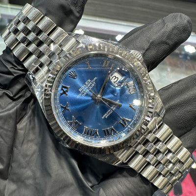 2019 Rolex Datejust 41mm | Stainless Steel | Blue Roman Dial | REF: 126334