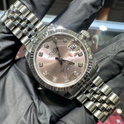 2017 Rolex Datejust 31mm | Stainless Steel | Pink Diamond Dial | REF: 178274