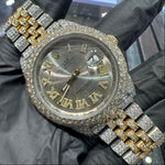 Rolex Datejust 41mm | Two-Tone Stainless Steel and 18K Yellow Gold | Fully Iced Diamond Roman Dial | REF: 126303