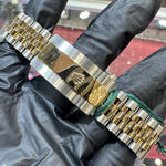 2026 Rolex Datejust 41mm | Two-Tone Stainless Steel and 18K Yellow Gold | Green Roman Dial | REF: 126333