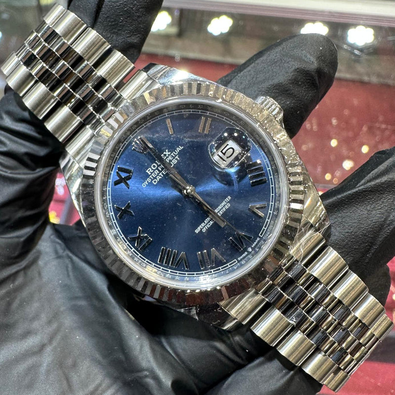 2026 Rolex Datejust 41mm | Stainless Steel | Blue Roman Dial | REF: 126334