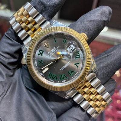 2021 Rolex Datejust 41mm | Two-Tone Stainless Steel and 18K Yellow Gold | Wimbledon Dial | REF: 126333