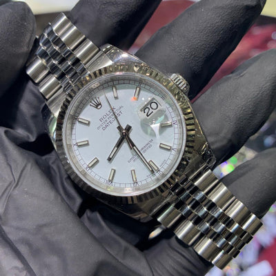 2013 Rolex Datejust 36mm | Stainless Steel | White Stick Dial | REF: 116234