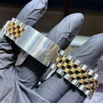 Rolex Datejust 36mm | Champagne Stick Dial | Two Tone Yellow Gold
