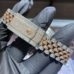 Rolex Datejust 41mm | Two Tone Everose Gold | Iced Out Diamond Roman Dial