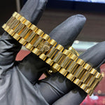 2020 Rolex Day-Date 40mm | 18K Yellow Gold | Factory Diamond Bezel and Champagne Baguette Dial