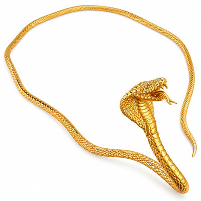 24K Gold Cobra Necklace 71897