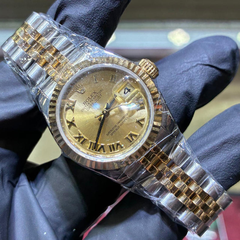 Rolex Lady-Datejust 26mm | Two Tone Yellow Gold | Champagne Roman Dial, photo 1 of 2