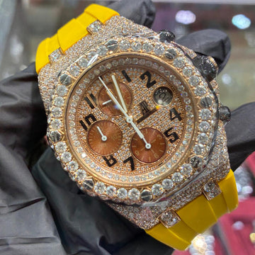 Audemars Piguet Royal Oak Offshore 42mm | 18K Rose Gold | Iced Out Diamond Dial