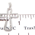 White Gold Diamond Cross Crucifix 27111 - Image 6