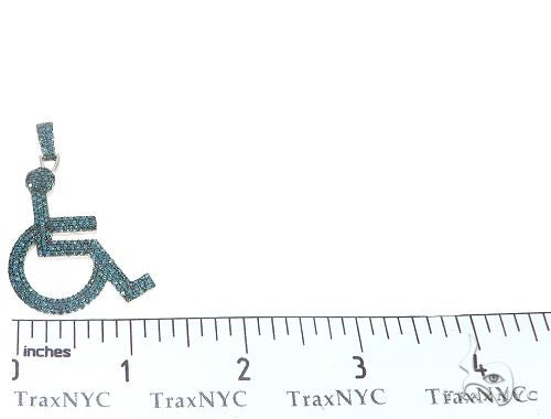 White Gold Handicap Figure Pendant 65494 - Image 6