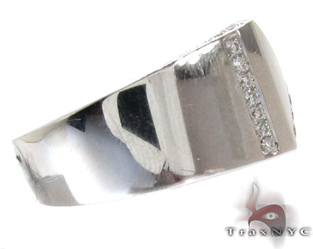 14K White Gold Pave Prong Diamond Ring, photo 4 of 7