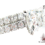 White Gold Princess Round Cut Prong Diamond Wedding Ring Set 24887 - Image 1