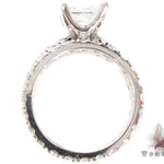 White Gold Princess Round Cut Prong Diamond Wedding Ring Set 24887 - Image 7