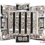 White Gold Round Cut Channel Diamond Crown Ring 24571 - Image 1