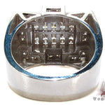 White Gold Round Cut Channel Diamond Crown Ring 24571 - Image 7