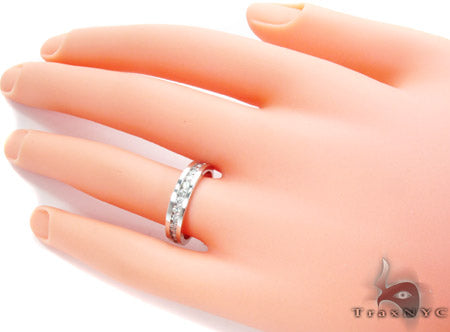 White Gold Round Cut Channel Diamond Ring 24969 - Image 7