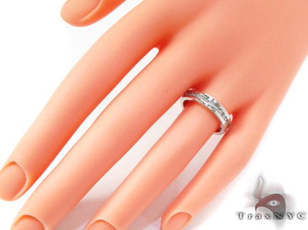 White Gold Round Cut Channel Diamond Ring 24969 - Image 8
