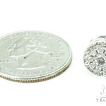 White Gold Round Cut Prong Diamond Earrings 23421 - Image 5