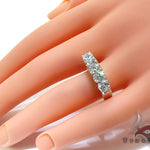 White Gold Round Cut Prong Diamond Anniversary Ring 23462 - Image 9