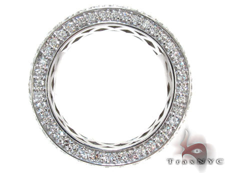 White Gold Round Cut Prong Diamond Ring 22982 - Image 5