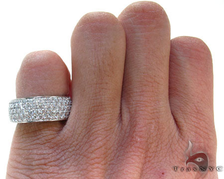 White Gold Round Cut Prong Diamond Ring 22982 - Image 6