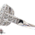 White Gold Round Princess Cut Prong Diamond Semi Mount Ring 25101 - Image 5