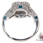 White Gold Round Princess Cut Prong Diamond Semi Mount Ring 25101 - Image 7