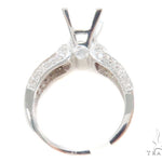 White Gold Solitaire Semi Mount Ring 30855 - Image 6