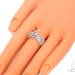 White Gold Solitaire Semi Mount Ring 30855 - Image 8
